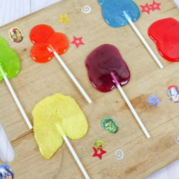 Avengers Infinity Stone Lollipops.