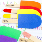 Color Matching Popsicle Stick Crafts.