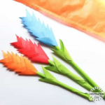DIY Paper Heliconia Craft.