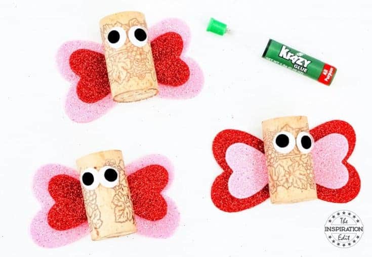 Easy Wine Cork Butterfly Craft