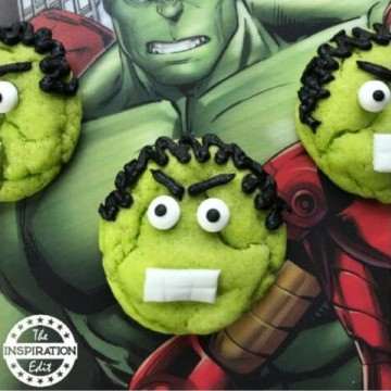 Hulk Superhero Cookies.