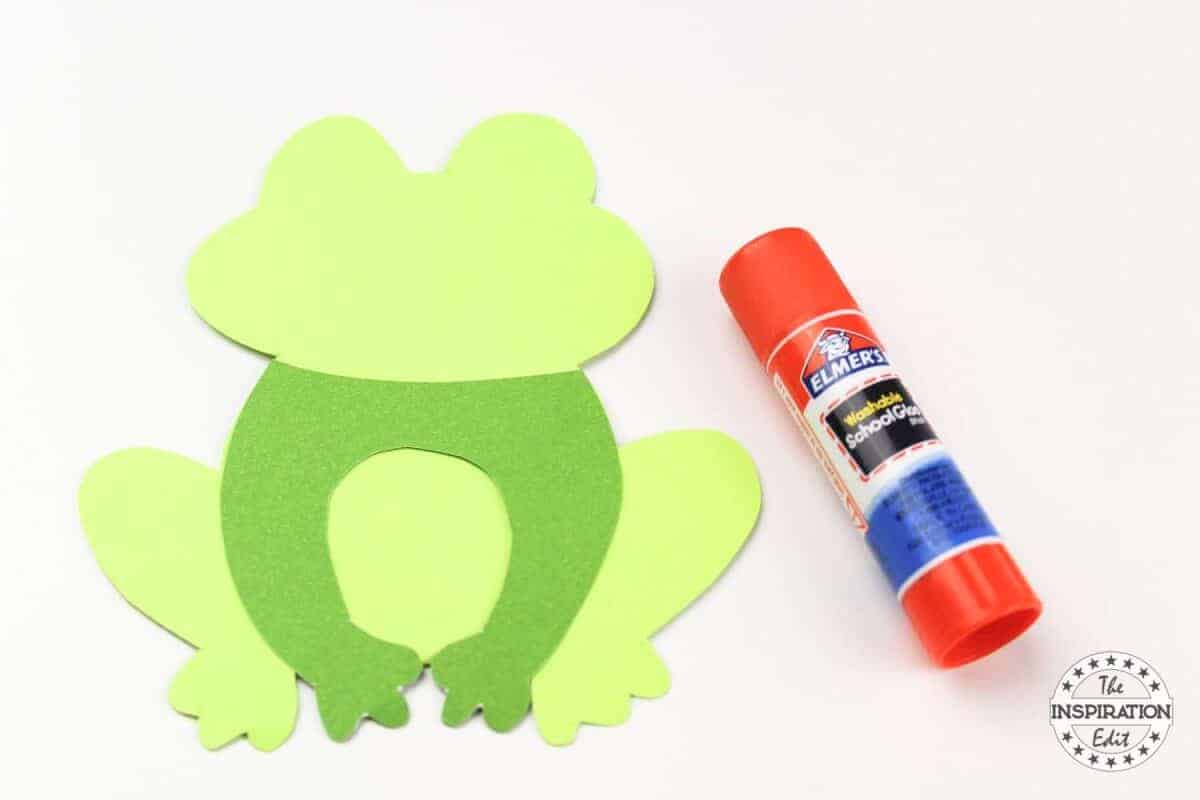 Frog paper bag template