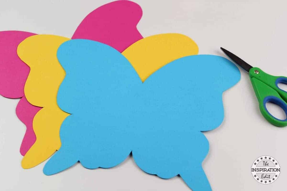 DIY Kids Butterfly Mask With Free Template.