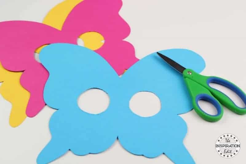 Butterfly Mask DIY Kids Butterfly Mask With Free Template.