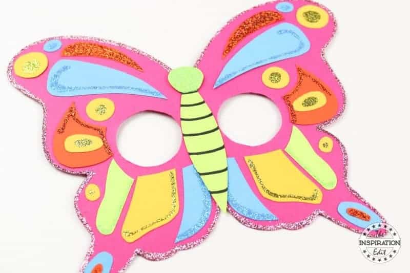 Butterfly Mask DIY Kids Butterfly Mask With Free Template.