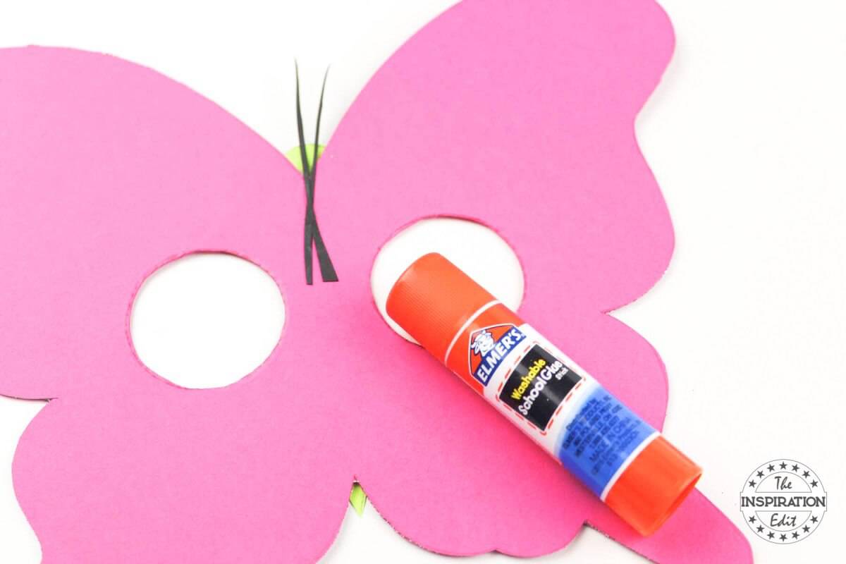 DIY Kids Butterfly Mask With Free Template.