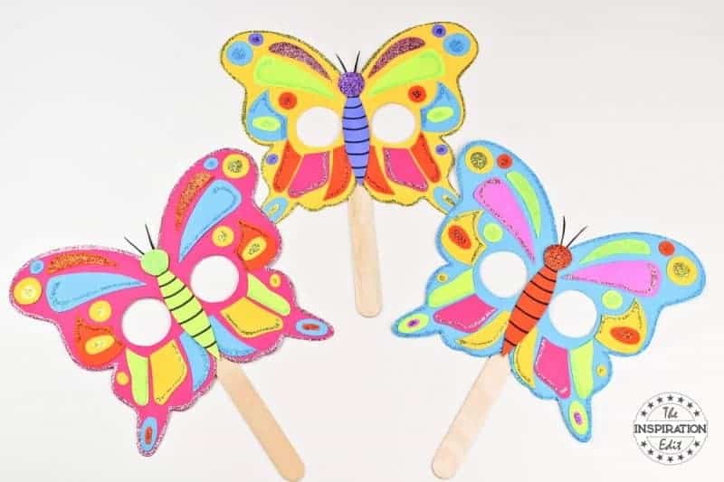Butterfly Mask DIY Kids Butterfly Mask With Free Template.