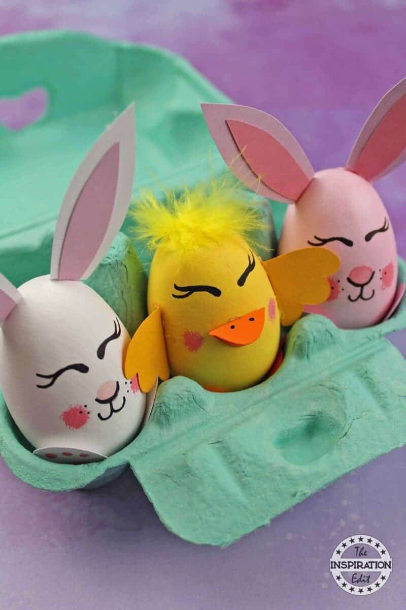 chick and rabbit eggs Tutorial