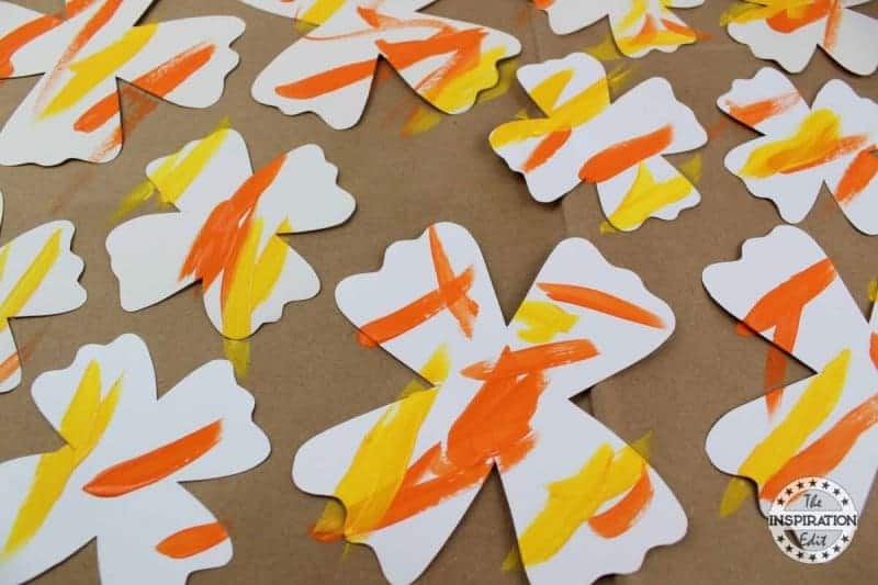 Painted Flower Art And Craft For Preschool