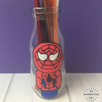 Spiderman Craft Pencil Holder.