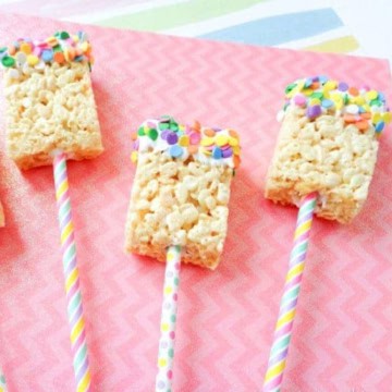 White chocolate rice Krispies.