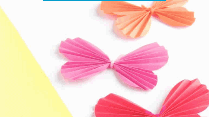 DIY Paper Butterflies Kids Spring Craft · The Inspiration Edit