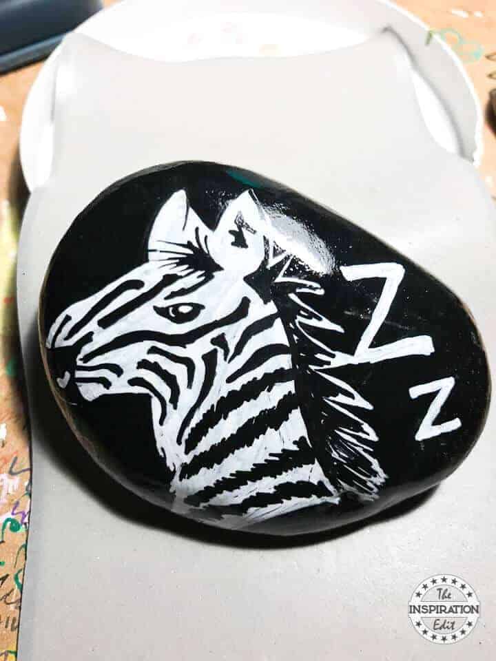 zebra rock stones