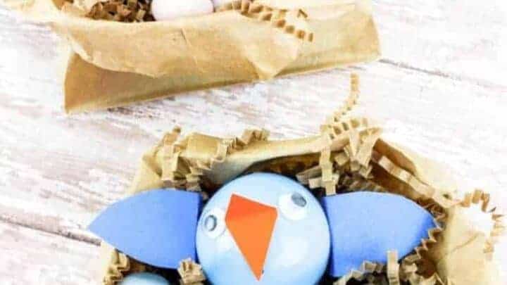 birds in a nest craft