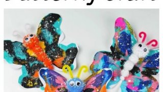 Galaxy Blot Butterfly Craft