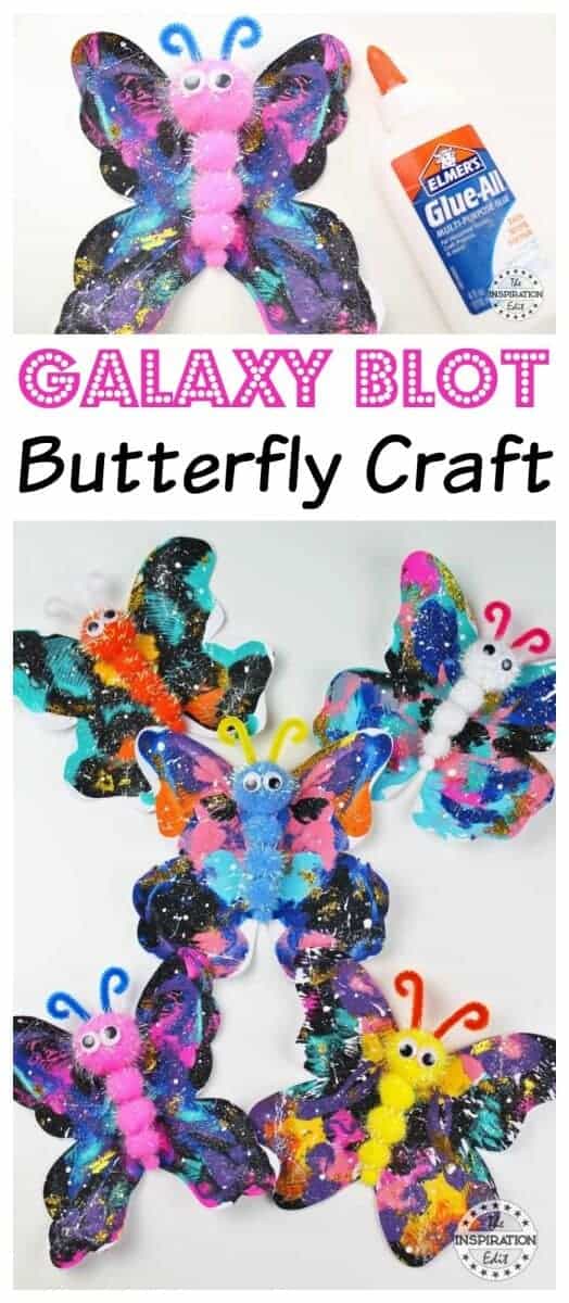Galaxy Blot Butterfly Craft