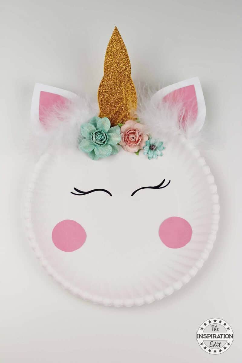 Paper Plate Crafts Easy Unicorn Craft Idea · The Inspiration Edit
