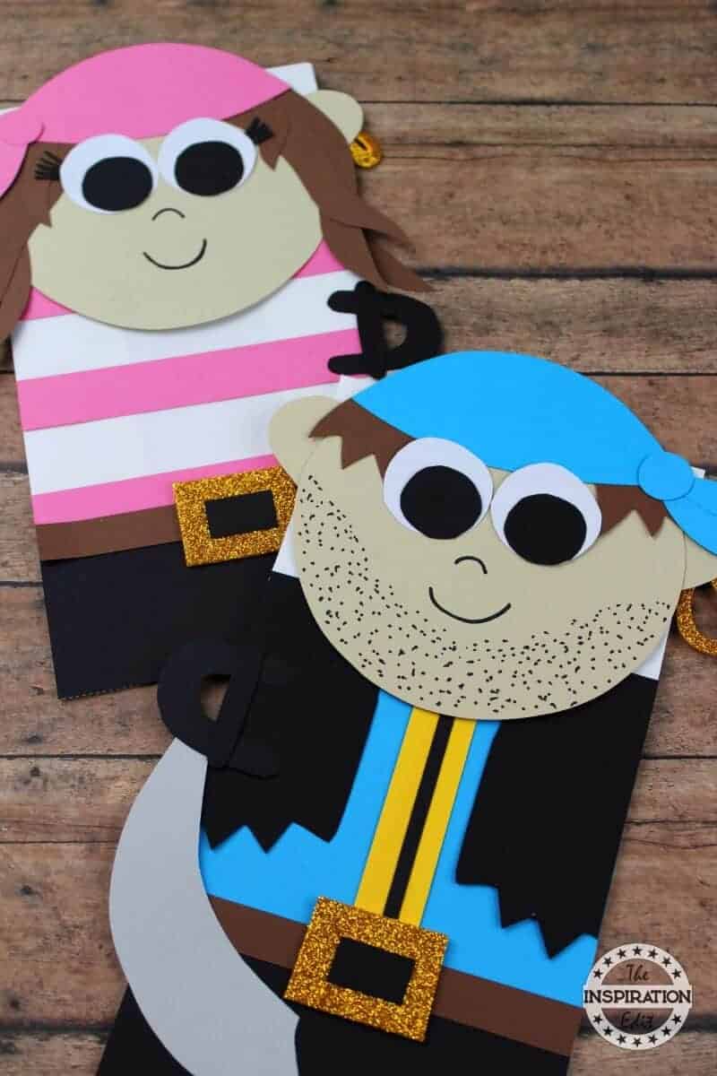 Captain Hook Paper Bag Pirate Puppet · The Inspiration Edit