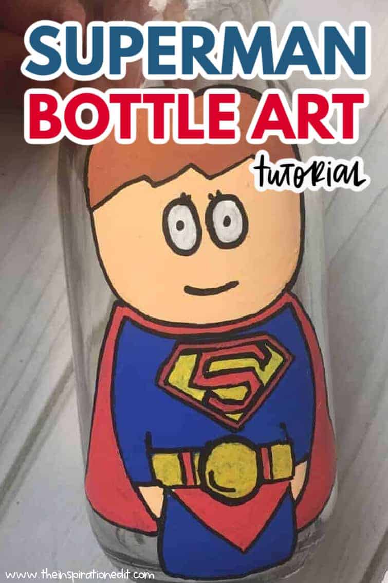 superman bottle art