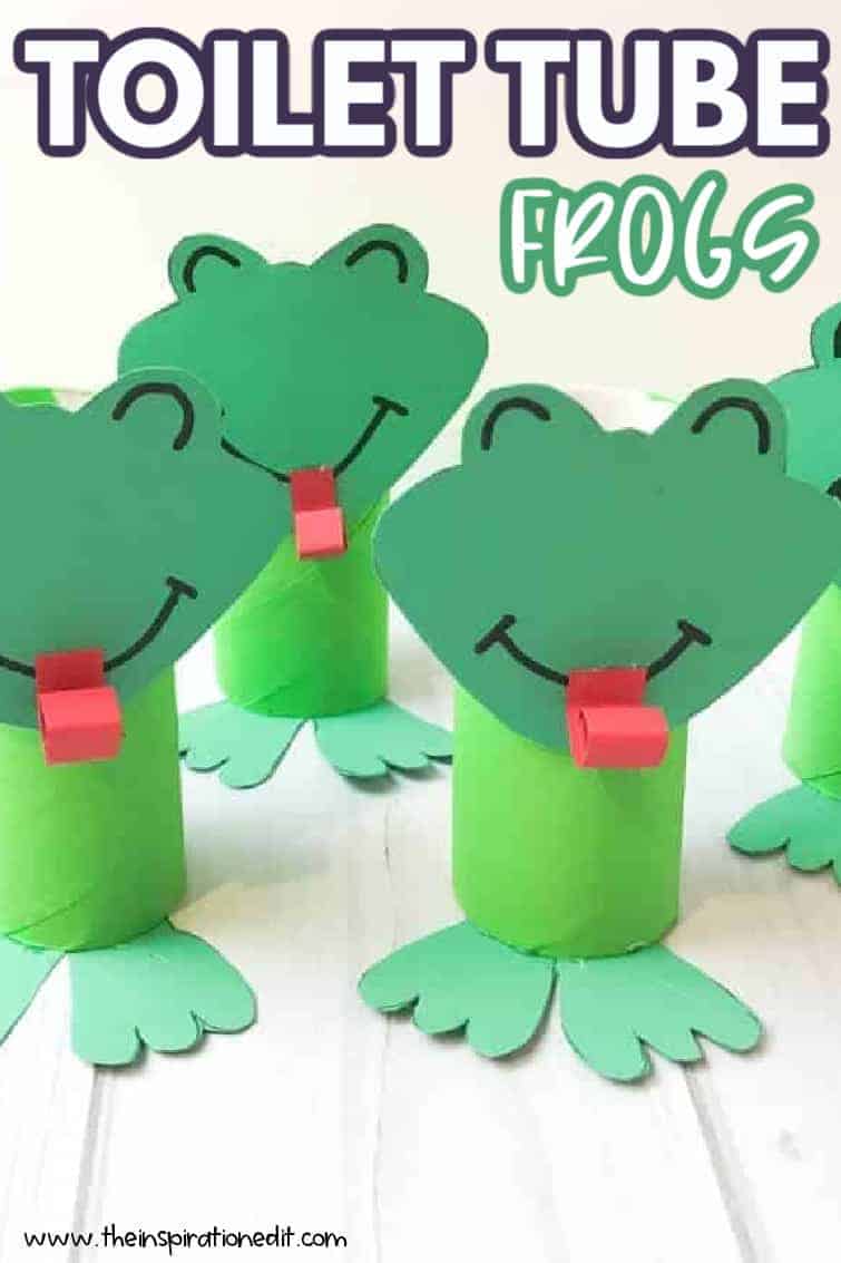 Super Cute Toilet Tube Frog Craft For Kids · The Inspiration Edit