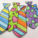 Black Glue Fathers Day Craft.