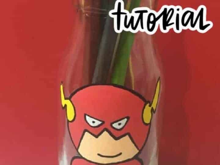 Diy Pencil Holder The Flash Superhero Craft Idea The Inspiration Edit