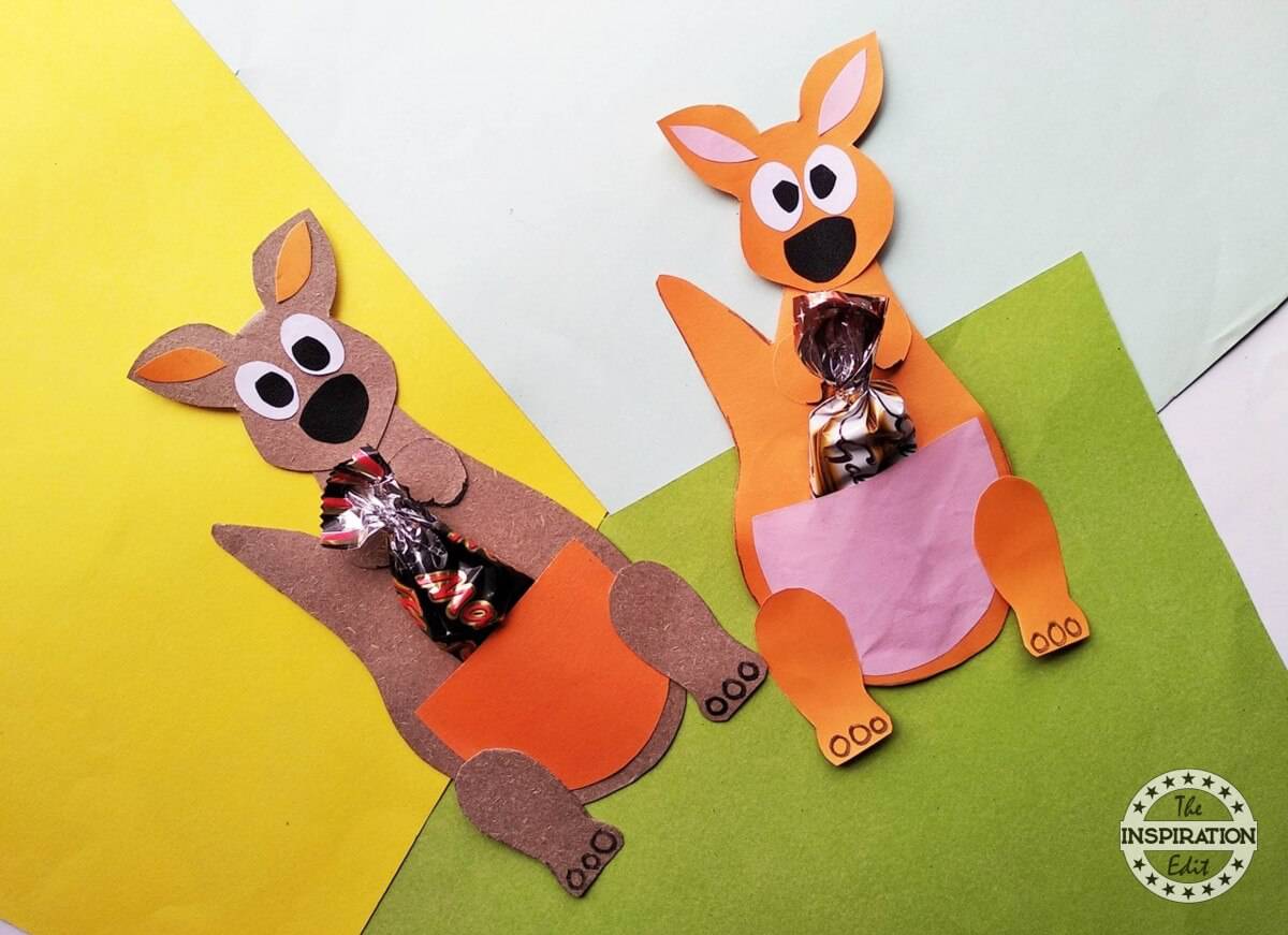 Kids Paper Kangaroo Craft Activity · The Inspiration Edit