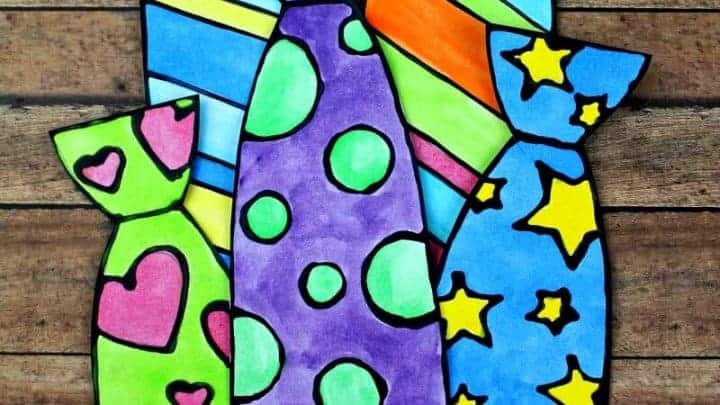 black glue fathers day craft