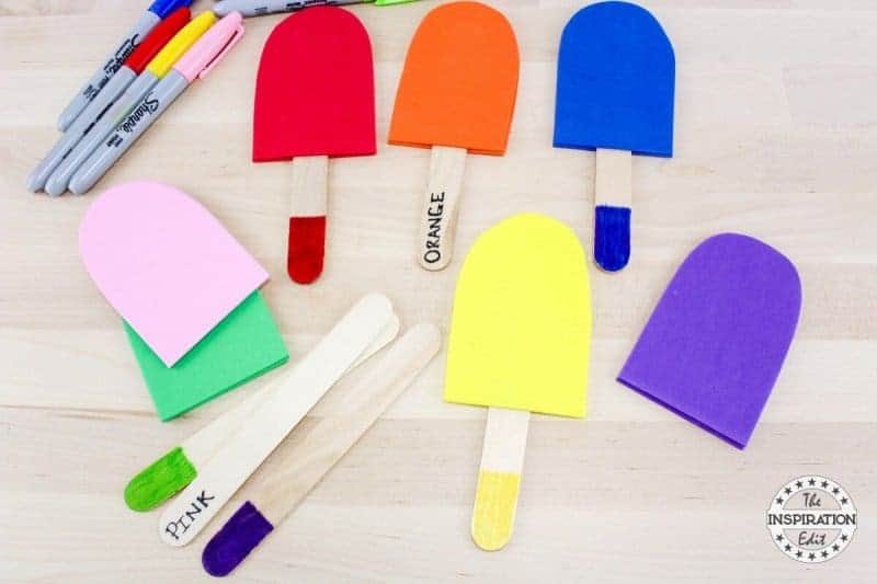 Colour Matching Popsicle Craft Color Matching Popsicle Craft