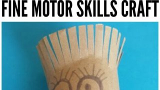 Toilet tube fine motor skills