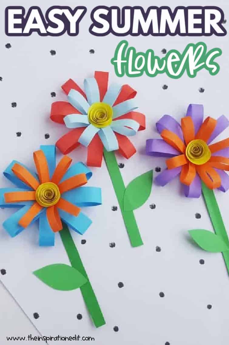 Kids Summer Paper Flower Craft · The Inspiration Edit