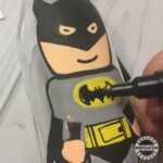 Batman Craft Bottle Painting.