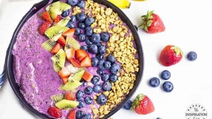 Weight Watchers Blueberry Smoothie Bowl