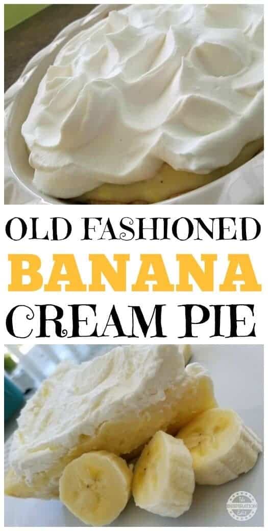 OLD FASHIONED BANANA CREAM PIE RECIPE