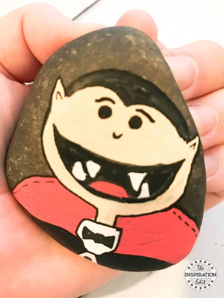 Vampire Painted Rock.