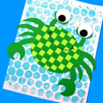 Paper Weave Crab Craft.