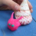 Playdough snails for kids.