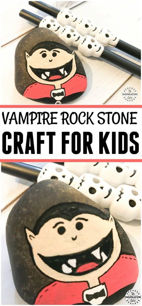 Halloween Vampire Craft Rock Stone