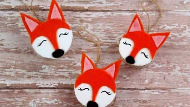 DIY Wooden Fox Craft