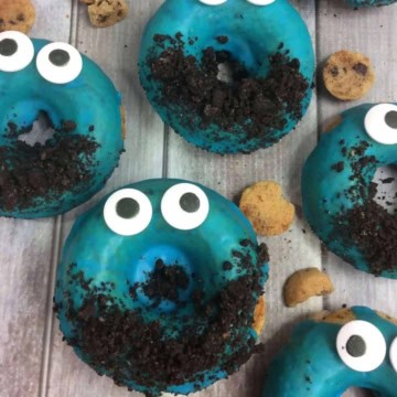 Cookie Monster Donuts.