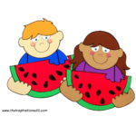 Watermelon crafts.