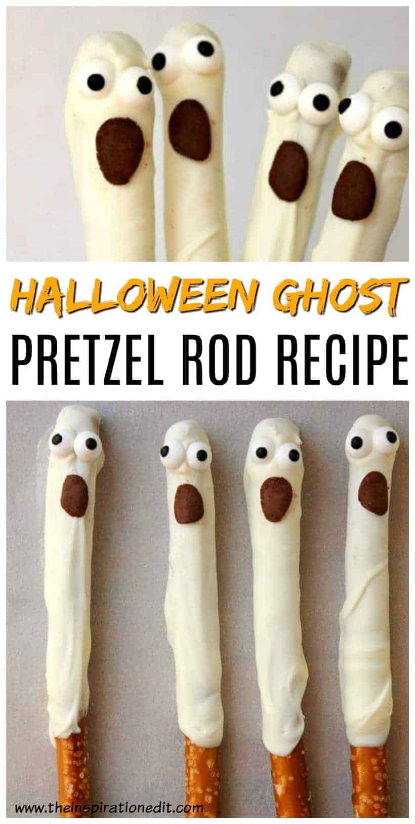Halloween chocolate covered pretzels