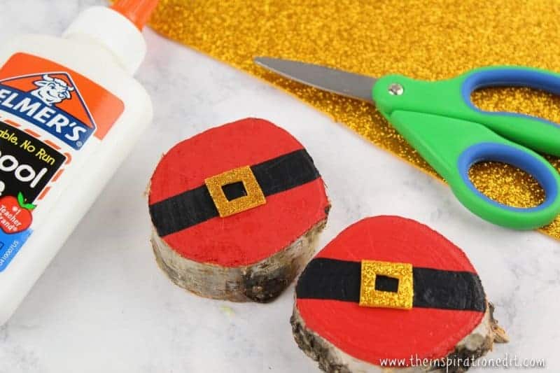 wooden santa decoration craft idea