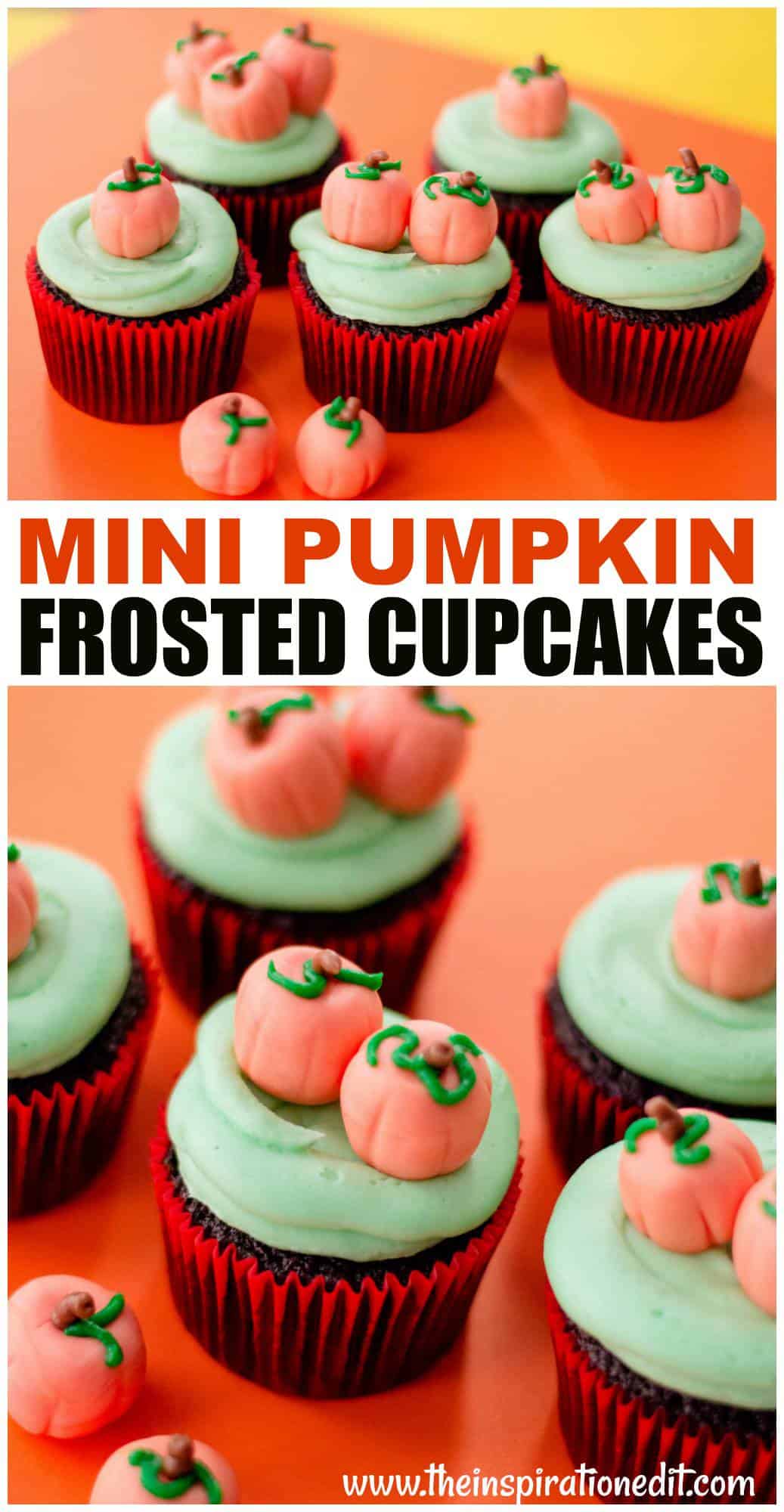pumpkin cupcakes frosted