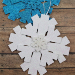 Winter Craft Snowflake Decoration.