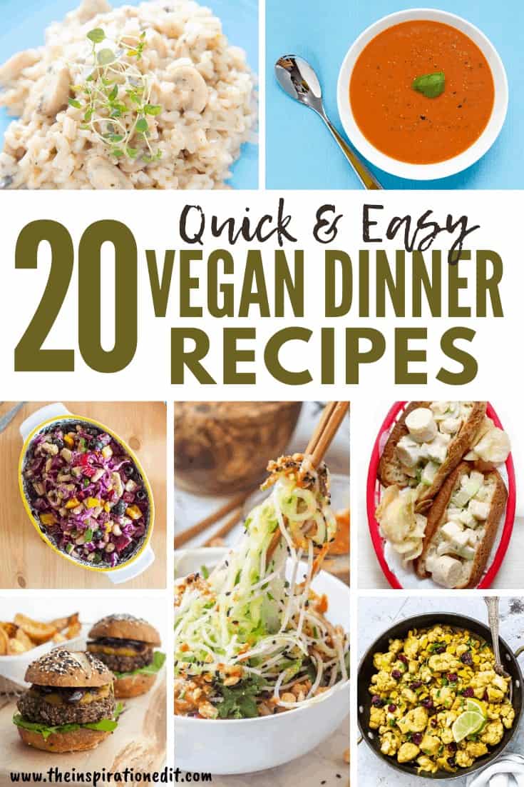 28 Quick & Easy Vegan Dinner Recipes · The Inspiration Edit