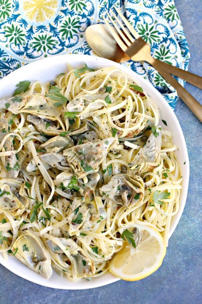Lemon-Artichoke-Pasta