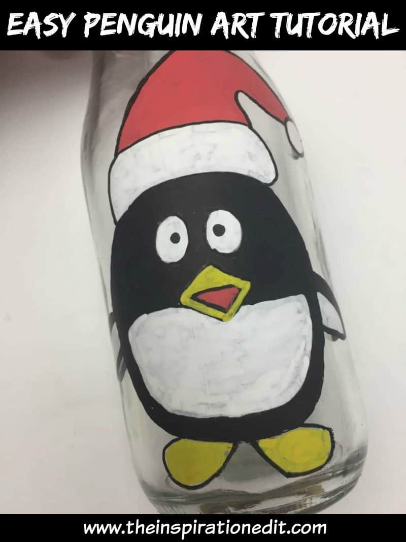 penguin craft and and penguin art tutorial
