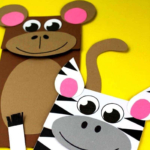DIY paper bag monkeys.