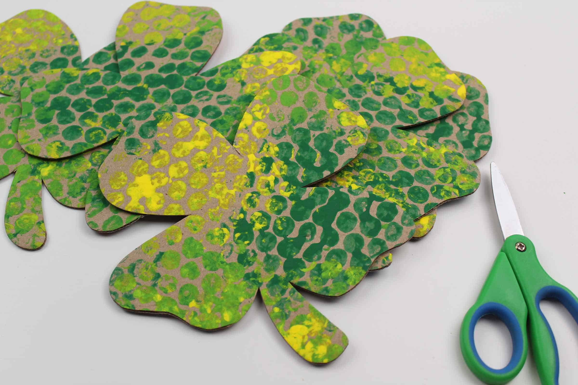 kids shamrock craft cutouts